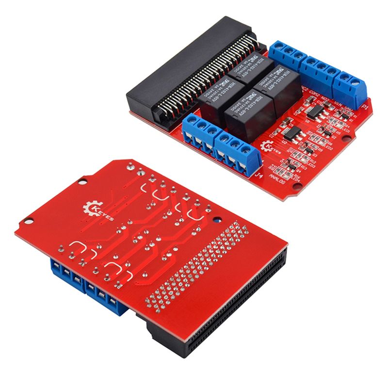 Kids Education Program - SCLS Microbit 4チャンネルリレーモジュールシールド 5V ハイトリガープログラミング教育用子供向け教材 Microbit拡張ボード