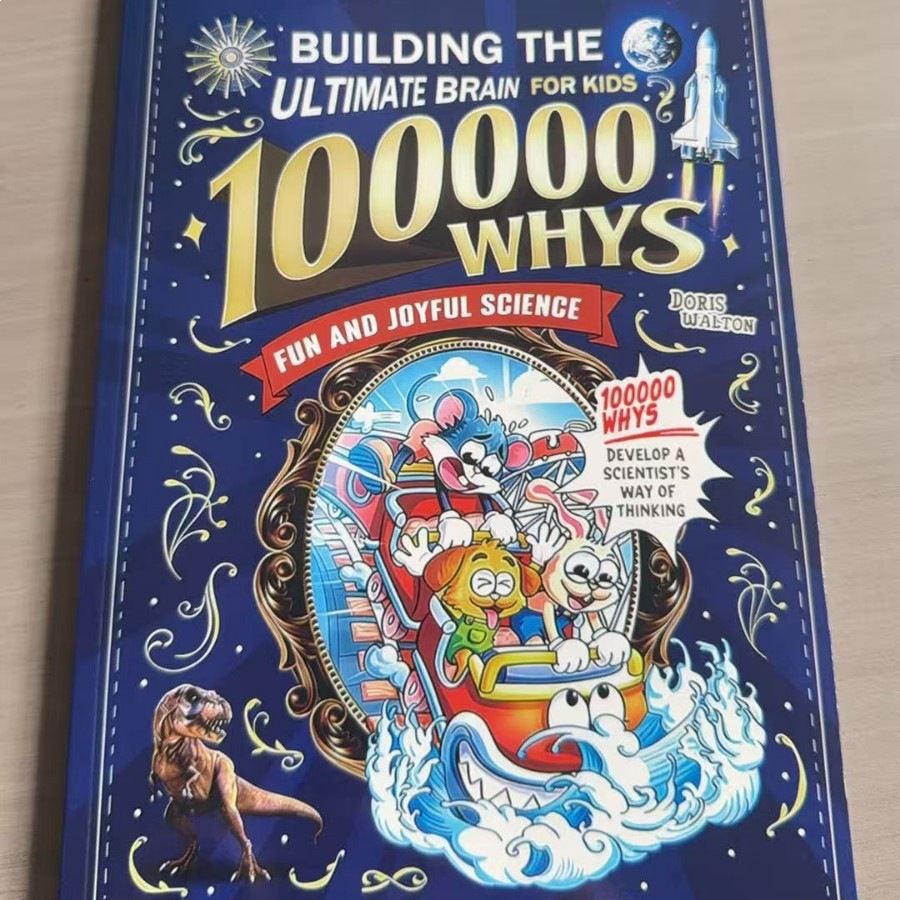 Kids Education Learning - 100000 Whys: 子供のための究極の脳を構築する 英語版 楽しい科学漫画ブック 子供の早期教育