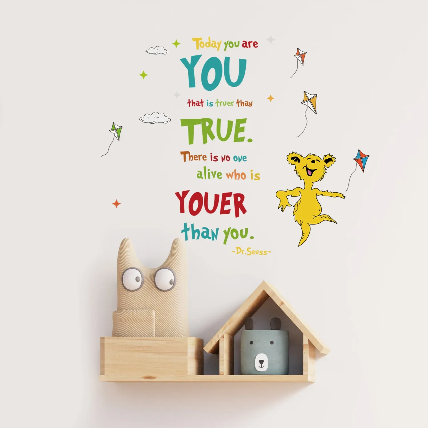 Dr seuss-学習用ウォールステッカー,心に強く訴える引 - Inspirational Kids Education Quotes のレビューと価格