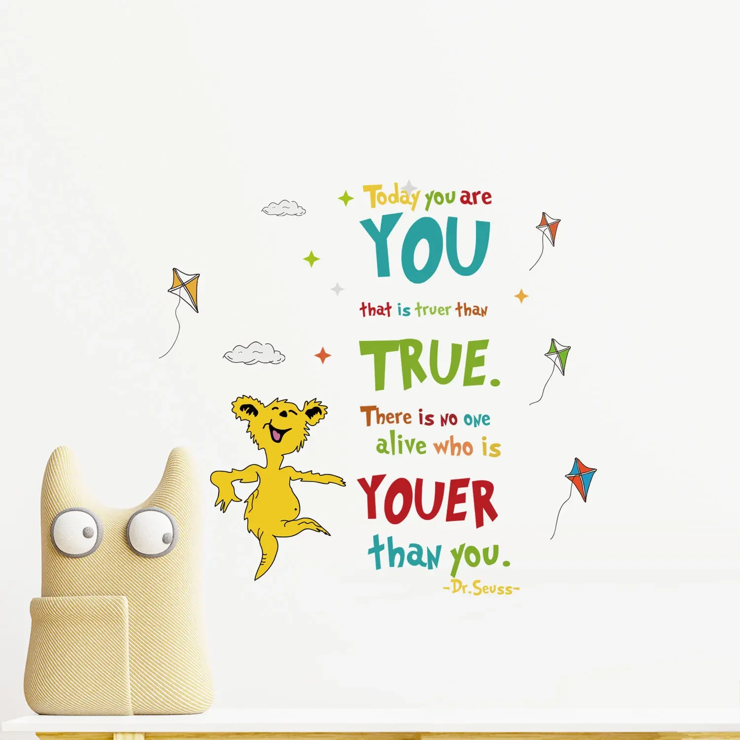 Dr seuss-学習用ウォールステッカー,心に強く訴える引 - Inspirational Kids Education Quotes のレビューと価格