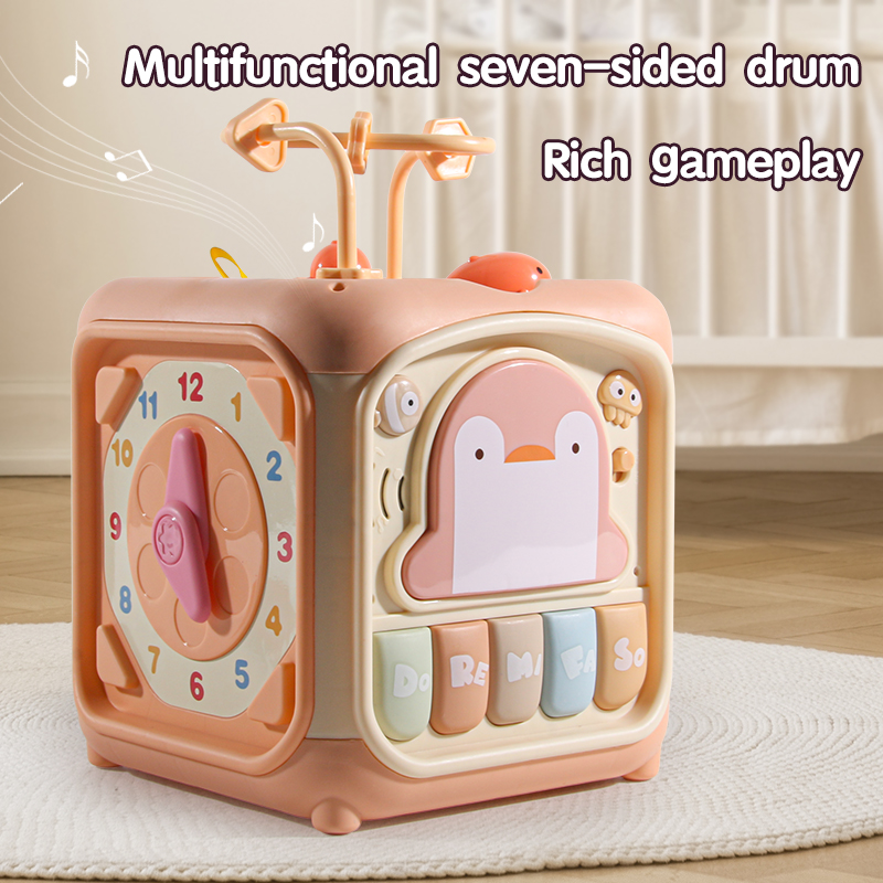 7in1教育シェイプソーター音楽アクティビティキューブおもち - Kids Education Music のレビューと価格