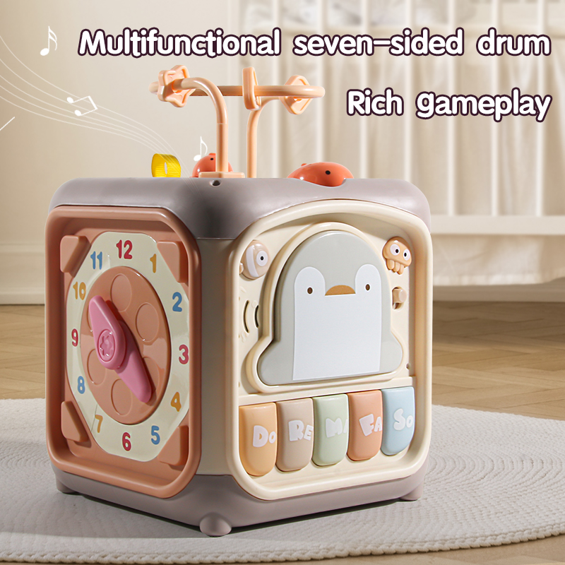 7in1教育シェイプソーター音楽アクティビティキューブおもち - Kids Education Music のレビューと価格
