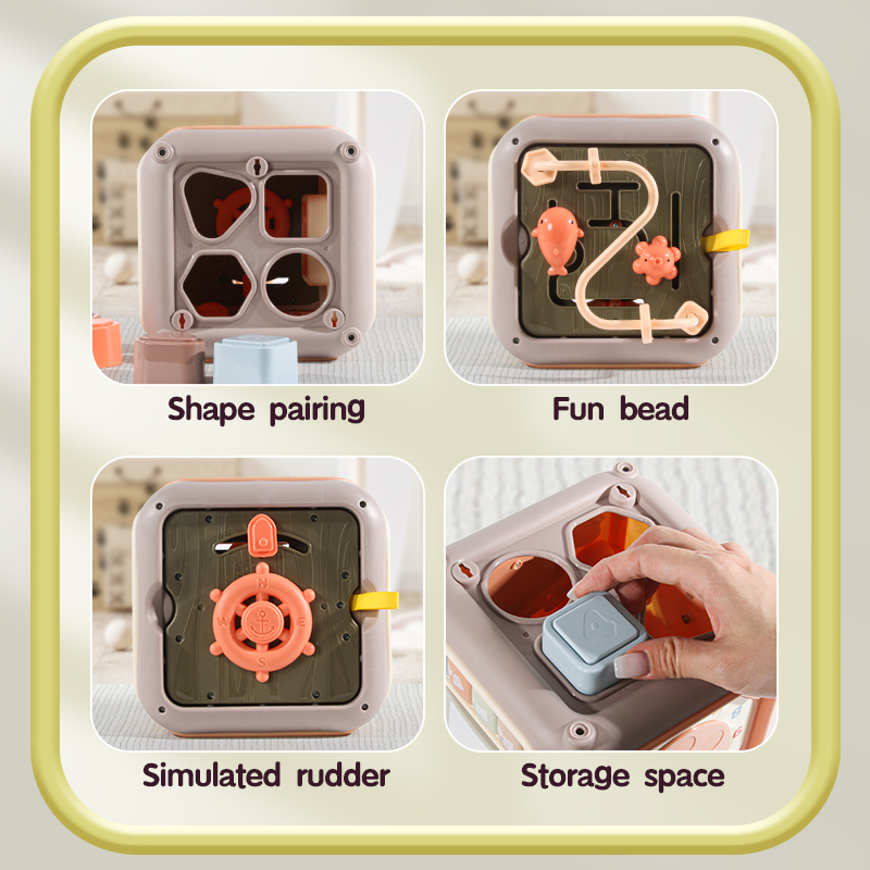 7in1教育シェイプソーター音楽アクティビティキューブおもち - Kids Education Music のレビューと価格