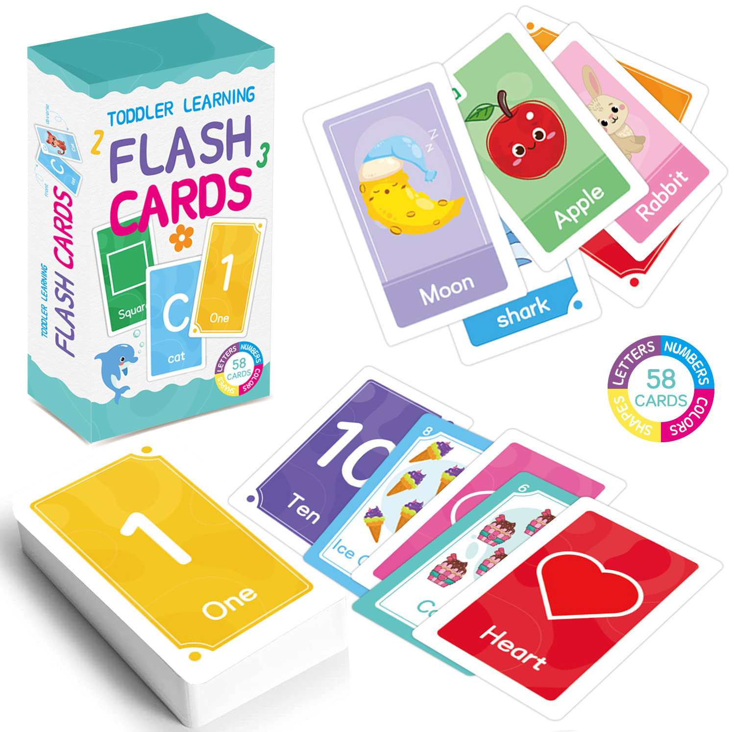 58 個 ABC アルファベットフラッシュカードモンテッソー - Kids Education Learning のレビューと価格