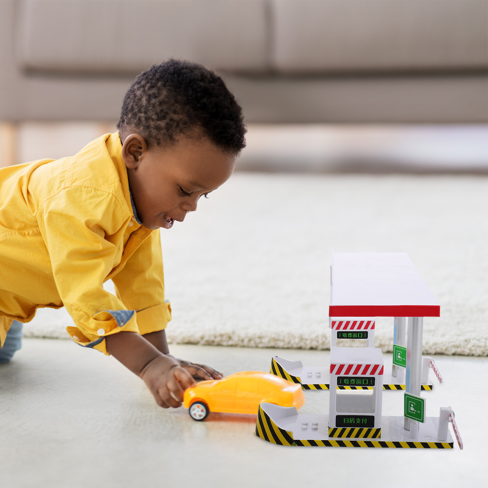 プラスチック製料金所プレイセット 子供の想像力豊かな高速道路 - Kids Education Learning のレビューと価格