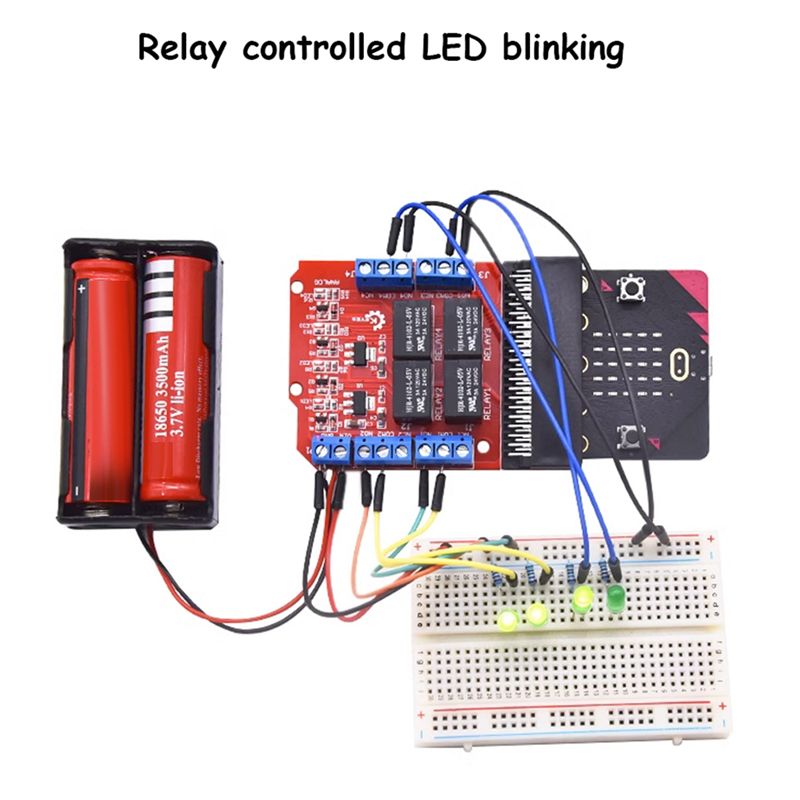 SCLS Microbit 4チャンネルリレーモジュールシー - Kids Education Program のレビューと価格