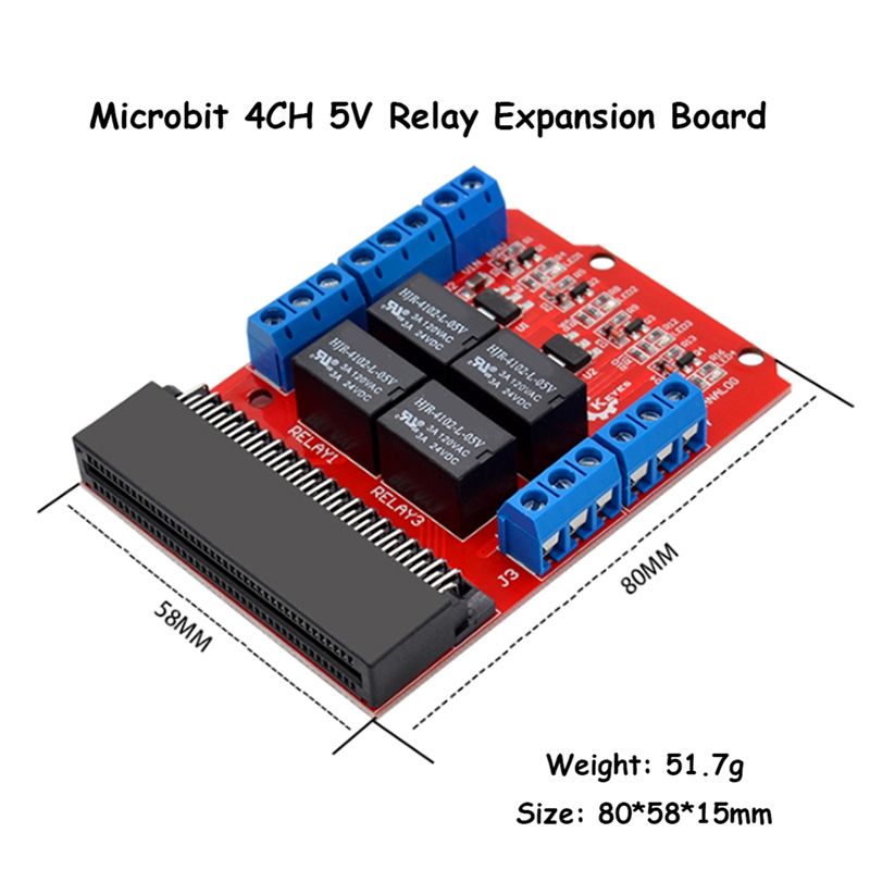 A64I Microbit 4チャンネルリレーモジュールシー - Kids Education Program のレビューと価格