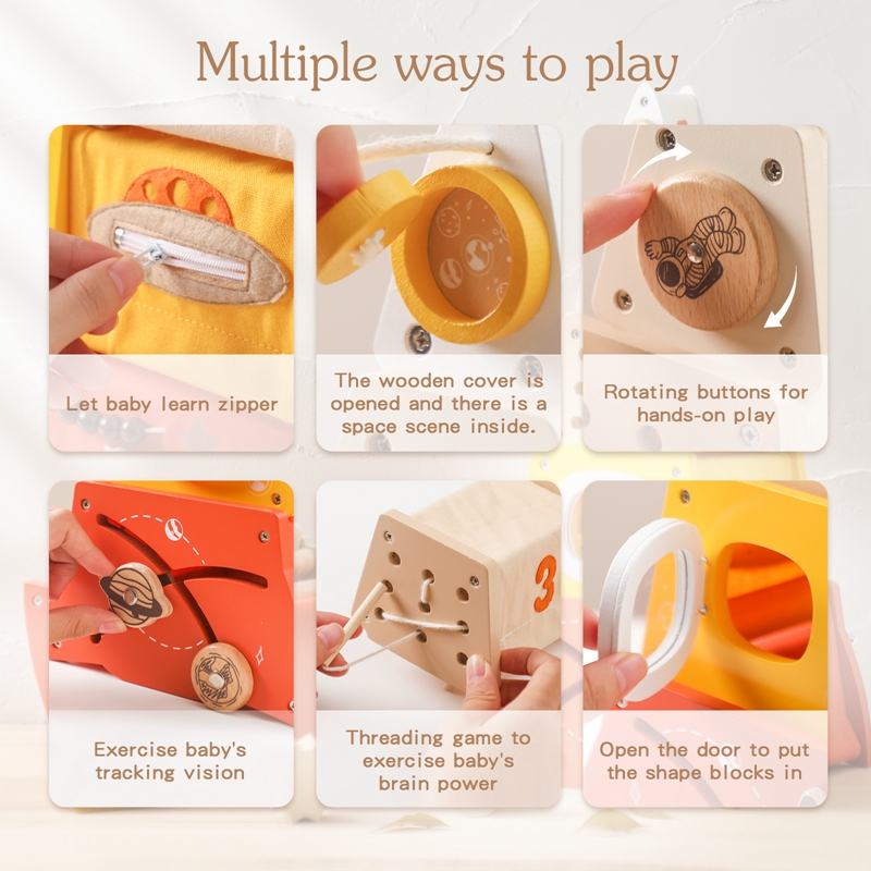 子供のための木製モンテッソーリおもちゃ,読書板,ブナ材,教育 - Kids Education Music のレビューと価格
